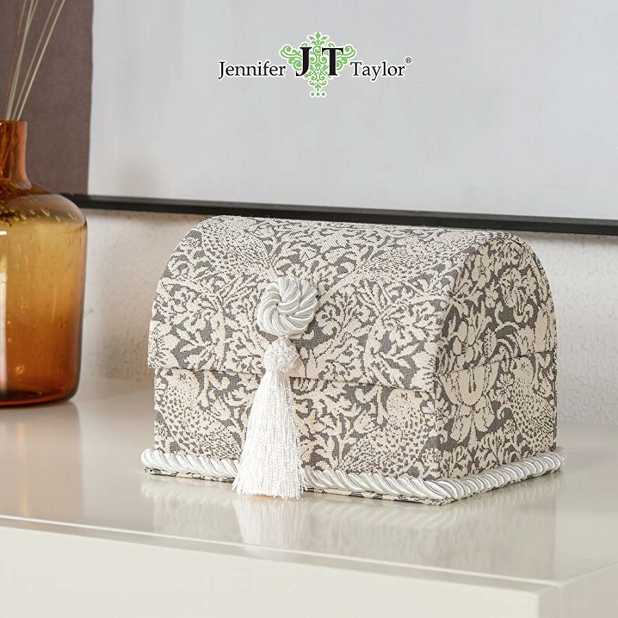 ジェニファーテイラートランクボックス いちご泥棒 グレー Strawberry