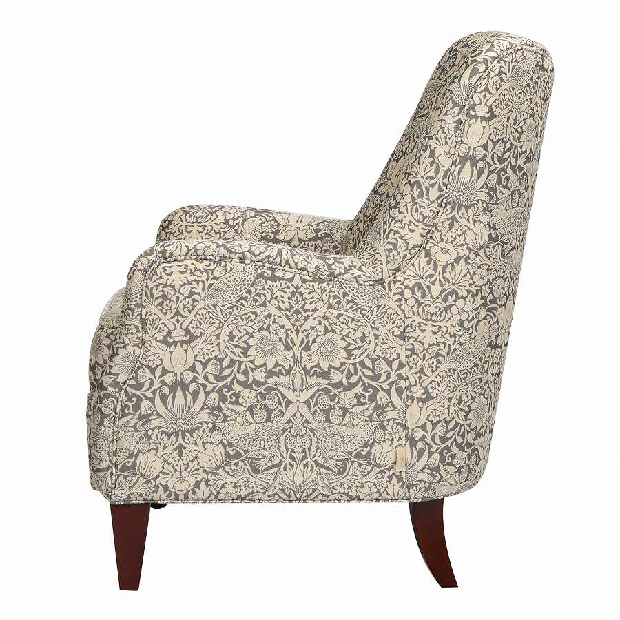 ジェニファーテイラー アームチェア 1人掛け いちご泥棒 グレー