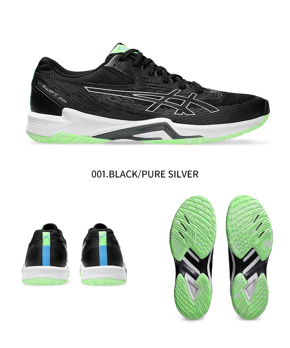 アシックス バレーボール シューズ レディース メンズ ミッドカット 軽量 スポーツ 部活 ジム 紐 ユニセックス 靴 スニーカー V-SWIFT FF 4 1053A066 asics | ASICS | 07