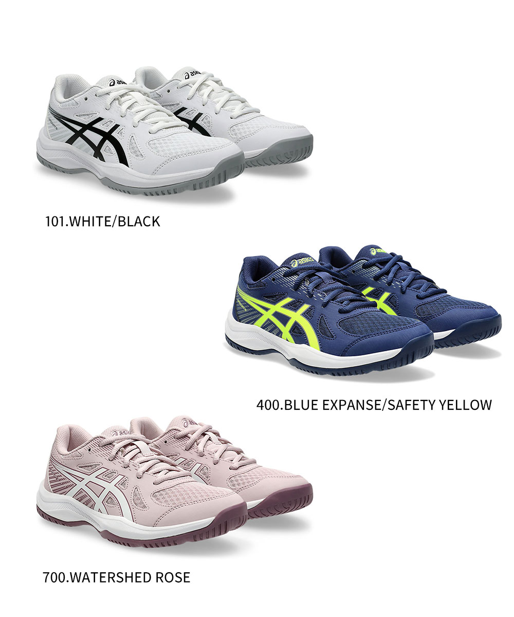 アシックス バレーボール シューズ ジュニア ローカット 軽量 スポーツ 部活 ジム  紐 運動 男女兼用 靴 スニーカー UPCOURT 6 GS 1074A045 asics | ASICS | 10