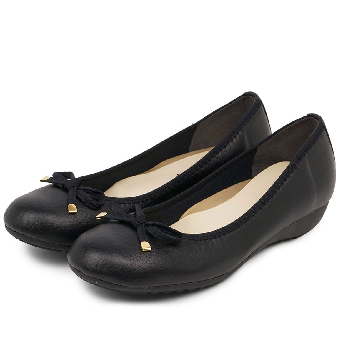 日本製 パンプス リボン 柔らかい 歩きやすい ARCH CONTACT アーチ