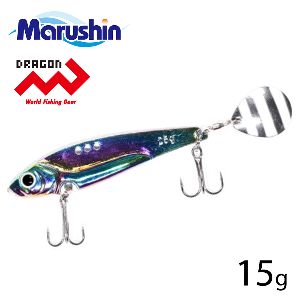 マルシン DG-Majest 15g スピンテールジグ トレブルフック付 グロー シンキングルアー ハードルアー シーバス ルアー ジギング ソルトルアー