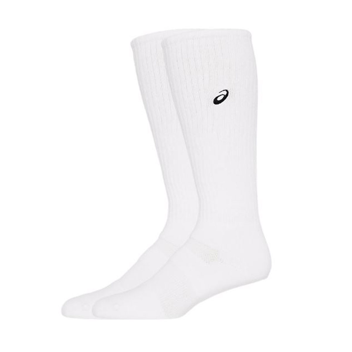 アシックス asics ハイソックス レディース メンズ 厚手 ジュニア バレーボール ロング 靴下 ワンポイント ロゴ ホワイト 3053A136 | ASICS | 01