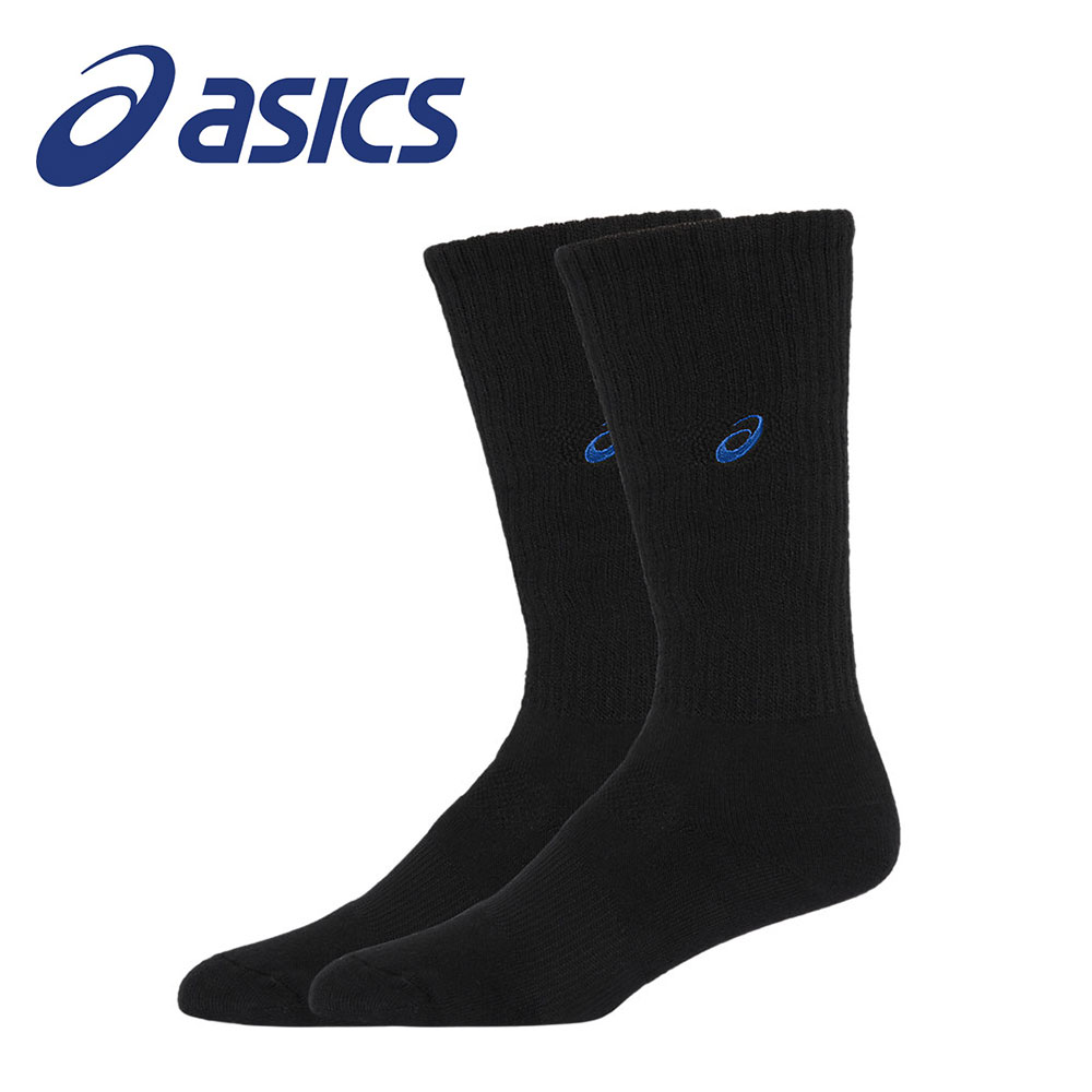 アシックス バレーボール ハイソックス レディース メンズ 厚手 ジュニア 靴下 ロゴ ロング スポーツ 中学生 高校生 定番 トレーニング 部活 3053A137 asics | ASICS | 01