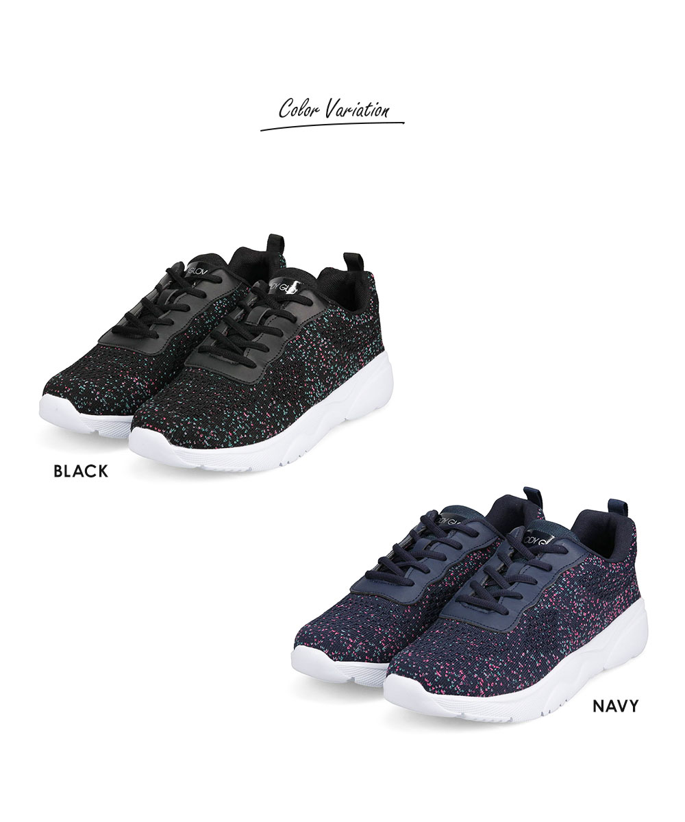 スニーカー メンズ 黒 厚底 メッシュ シューズ 紐靴 運動靴 靴 ローカット ブラック ネイビー ボディグローブ Body Glove 9003 | Body Glove | 17