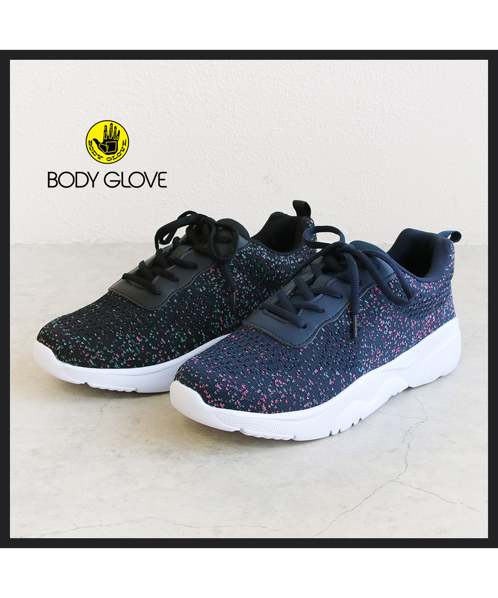 スニーカー メンズ 黒 厚底 メッシュ シューズ 紐靴 運動靴 靴 ローカット ブラック ネイビー ボディグローブ Body Glove 9003 | Body Glove | 12