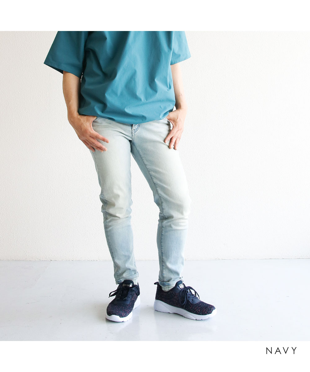 スニーカー メンズ 黒 厚底 メッシュ シューズ 紐靴 運動靴 靴 ローカット ブラック ネイビー ボディグローブ Body Glove 9003 | Body Glove | 13