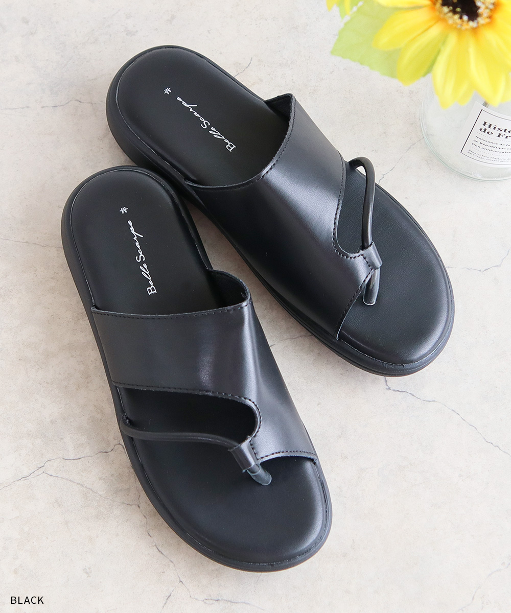 Belle Scarpe サンダル レディース オープントゥ ローヒール 黒 ブラック ベージュ パイソン柄 ヘビ柄 ベルスカルパ 557-1007 爆買 | ブランド登録なし | 12