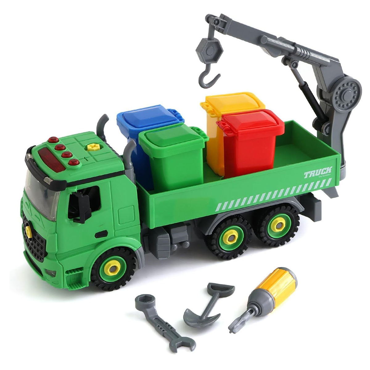 おもちゃ 働く車 組み立てDIY ブルドーザ ショベルカー 乗り物 ネジ遊び プレゼント 知育玩具 DIY TOY CARS BIG 6541144 | ブランド登録なし | 02