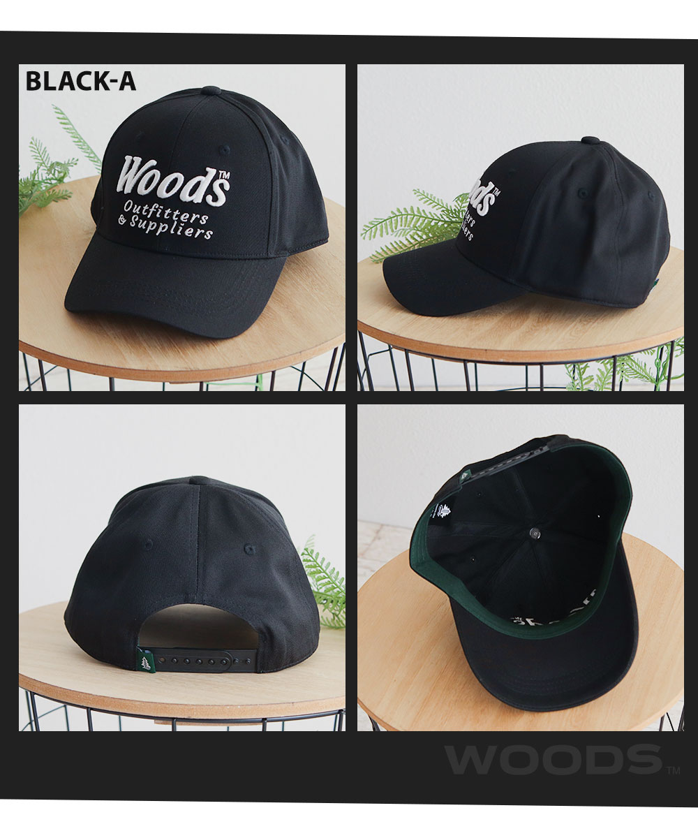 WOODS キャップ メンズ 帽子 レディース uvカット ロゴ 刺繍 コットン ベースボールキャップ ローキャップ ウッズ 90wds-034 | Woods | 06