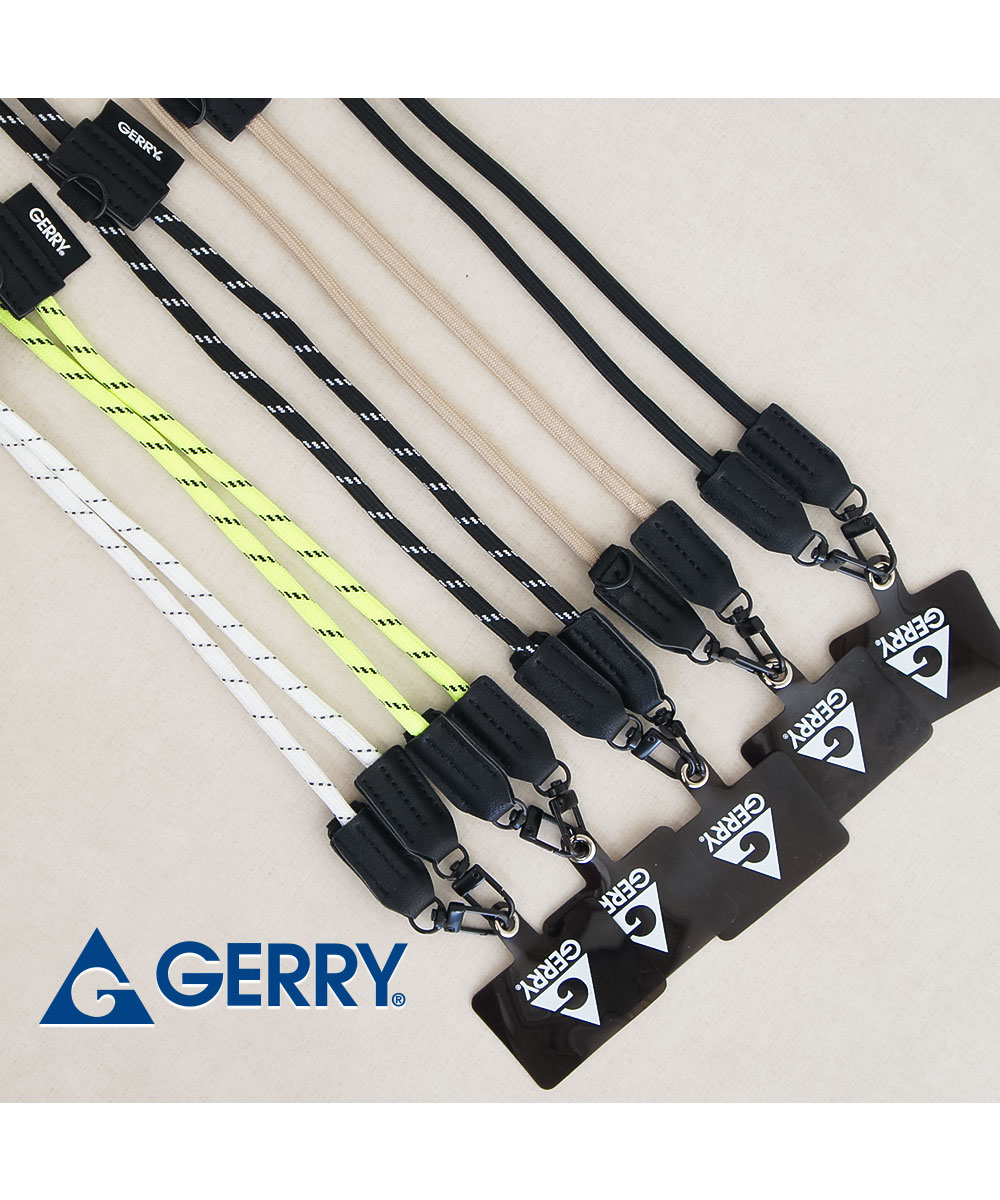 gerry スマホショルダーストラップ スマホストラップ マルチザイルコード 全機種対応 ジェリー ブラック ホワイト ベージュ イエロー a1129 | GERRY | 08