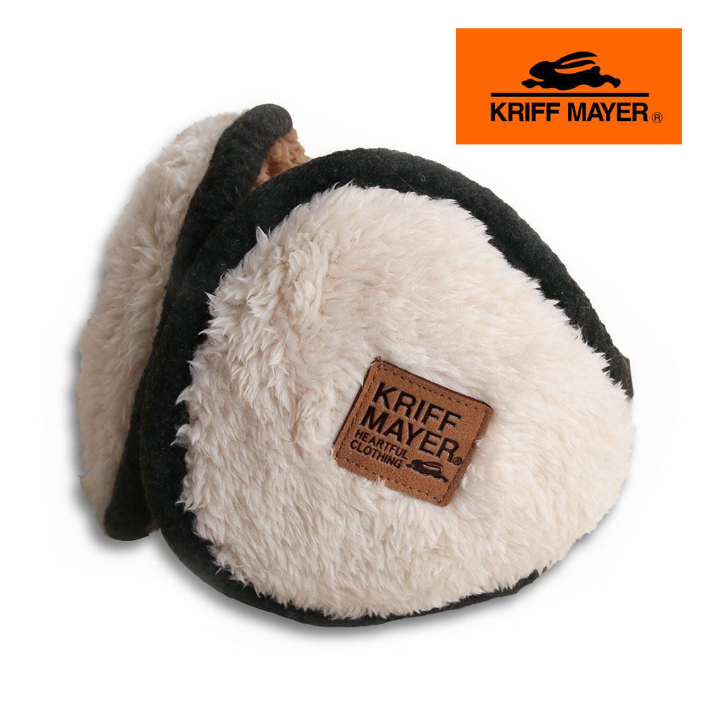 クリフメイヤー イヤーマフラー イヤマフ ウォーマー 折りたたみ 防寒 耳当て コンパクト ブラック 白 ホワイト KRIFF MAYER a1156 | KRIFF MAYER | 02