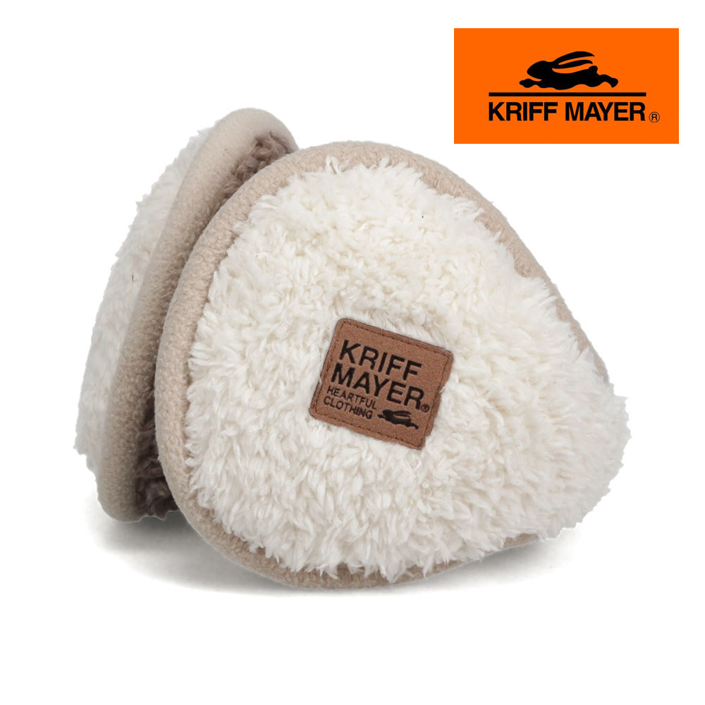 クリフメイヤー イヤーマフラー イヤマフ ウォーマー 折りたたみ 防寒 耳当て コンパクト ブラック 白 ホワイト KRIFF MAYER a1156 | KRIFF MAYER | 01