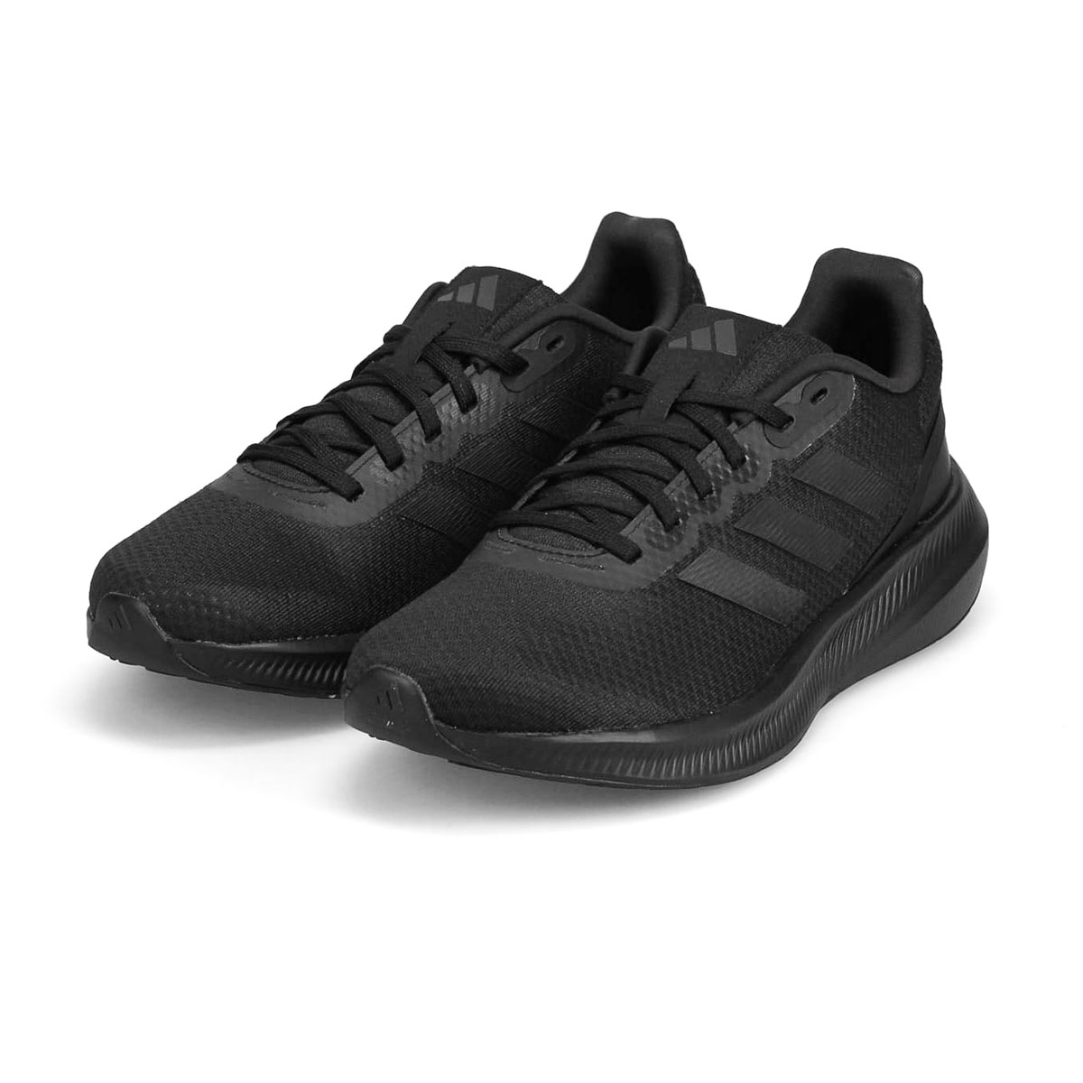 アディダス ランニングシューズ メンズ スニーカー 黒 軽量 運動靴 ワイド 紐靴 ジョギングシューズ 通気性 RUNFALCON 3.0 WIDE｜jerico｜02
