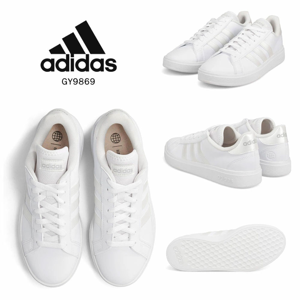 アディダス レディース ローカット コートスニーカー 運動靴 グランドコート ベース ADIDAS GRANDCOURT BASE 2.0 W 白 黒 | adidas | 15
