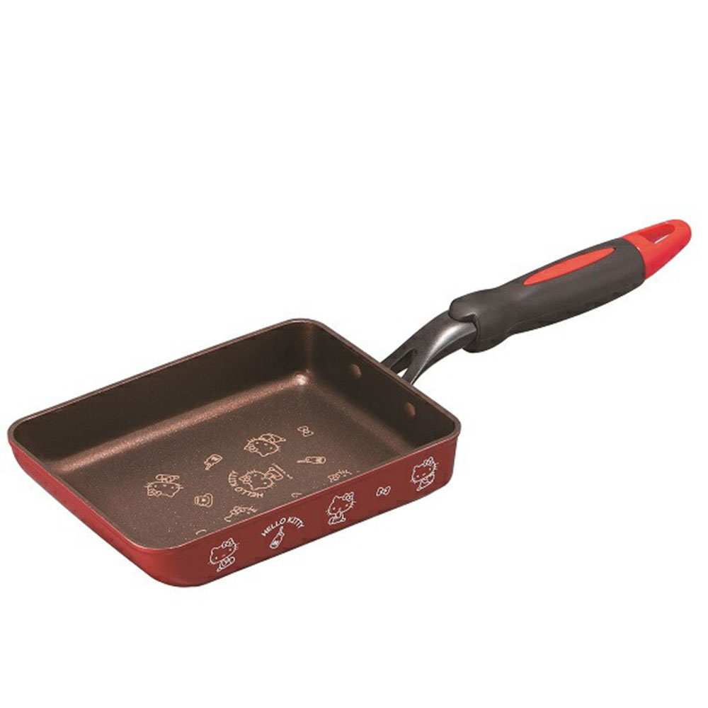 卵焼き器 IH対応 フライパン ダイヤモンドコーティング 調理器具 ガス火 キャラクター ミッキー キティ スヌーピー レッド ブルー AEEP3 | スケーター | 02