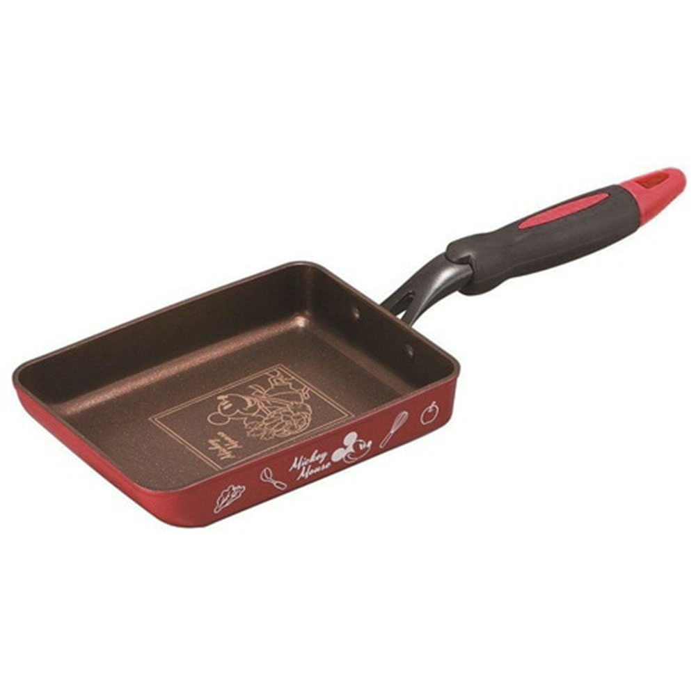 卵焼き器 IH対応 フライパン ダイヤモンドコーティング 調理器具 ガス火 キャラクター ミッキー キティ スヌーピー レッド ブルー AEEP3 | スケーター | 01