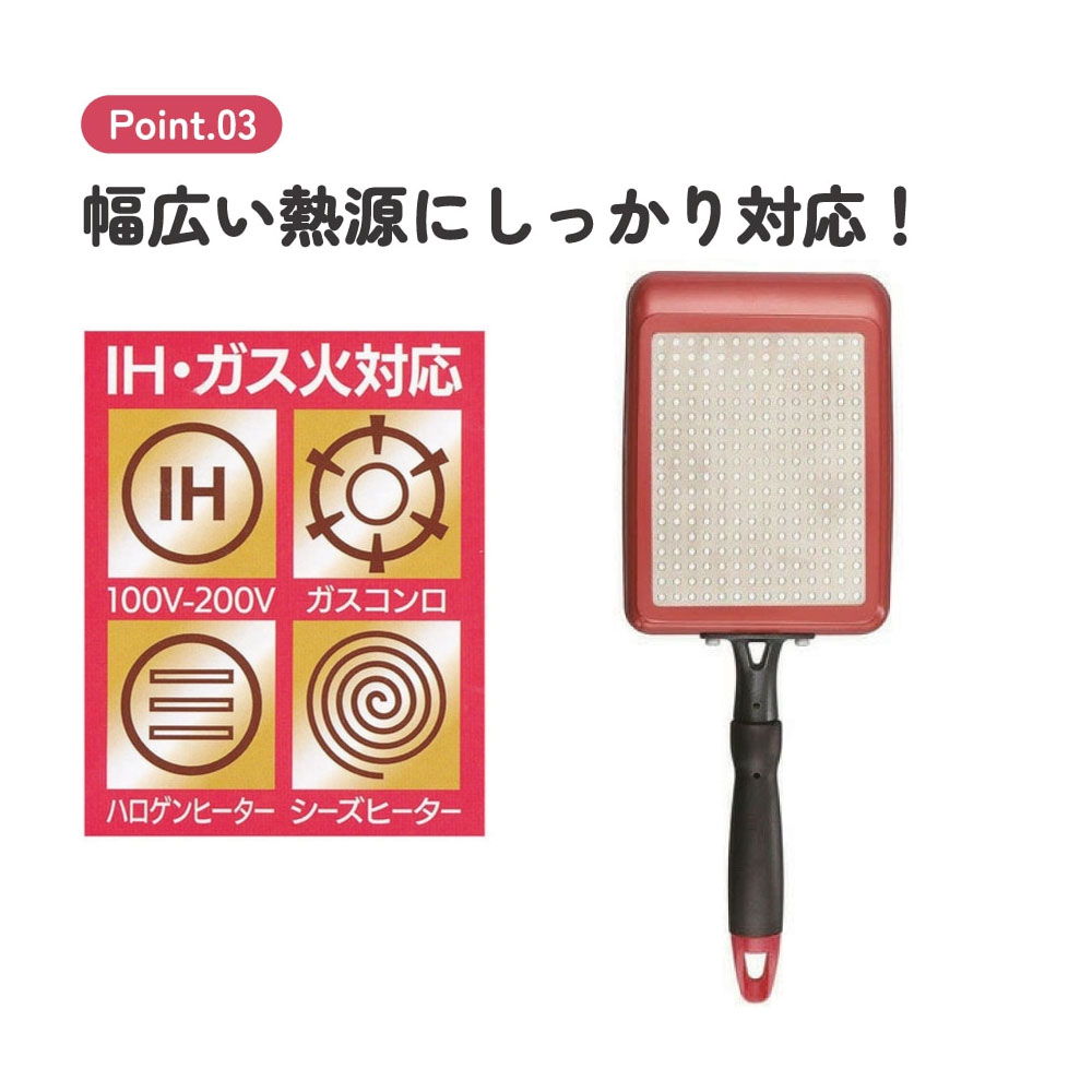 卵焼き器 IH対応 フライパン ダイヤモンドコーティング 調理器具 ガス火 キャラクター ミッキー キティ スヌーピー レッド ブルー AEEP3 | スケーター | 06