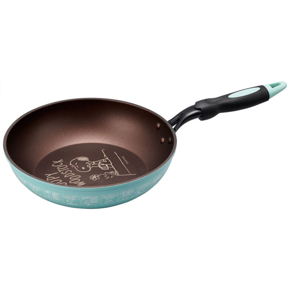 フライパン IH対応 深型 26cm ダイヤモンドコーティング 調理器具 ガス キャラクター ミッキー キティ スヌーピー レッド ブルー AFP26 爆買 | スケーター | 03