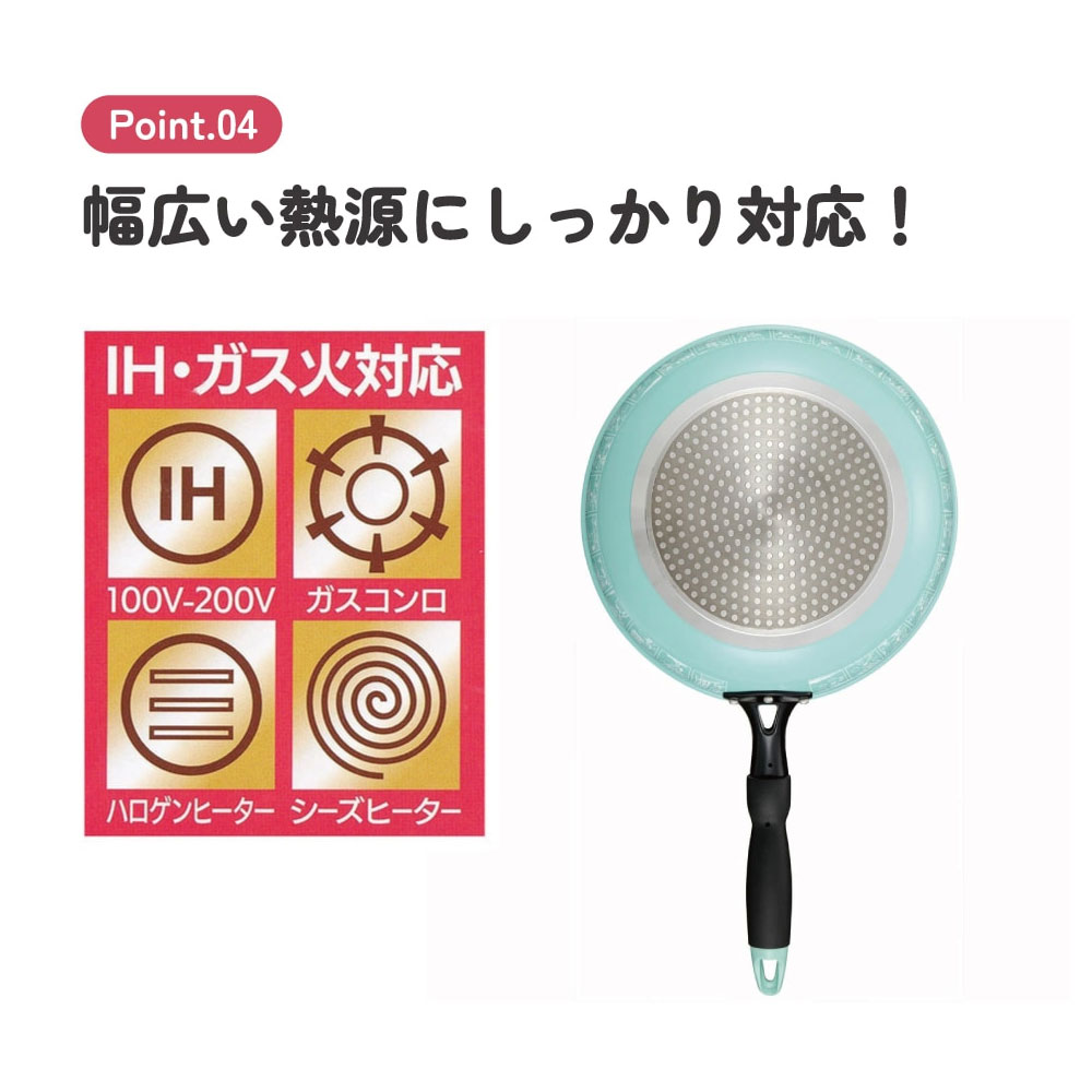 フライパン IH対応 深型 26cm ダイヤモンドコーティング 調理器具 ガス キャラクター ミッキー キティ スヌーピー レッド ブルー AFP26 爆買 | スケーター | 07