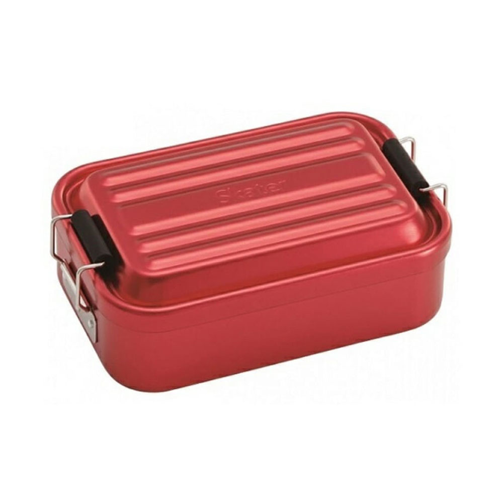 アルミ ランチボックス 弁当箱 600ml 1段 ドーム型 パッキン付き 仕切り付き 高校生 大学生 部活 スポーツ シンプル シルバー AFT6B | スケーター | 02