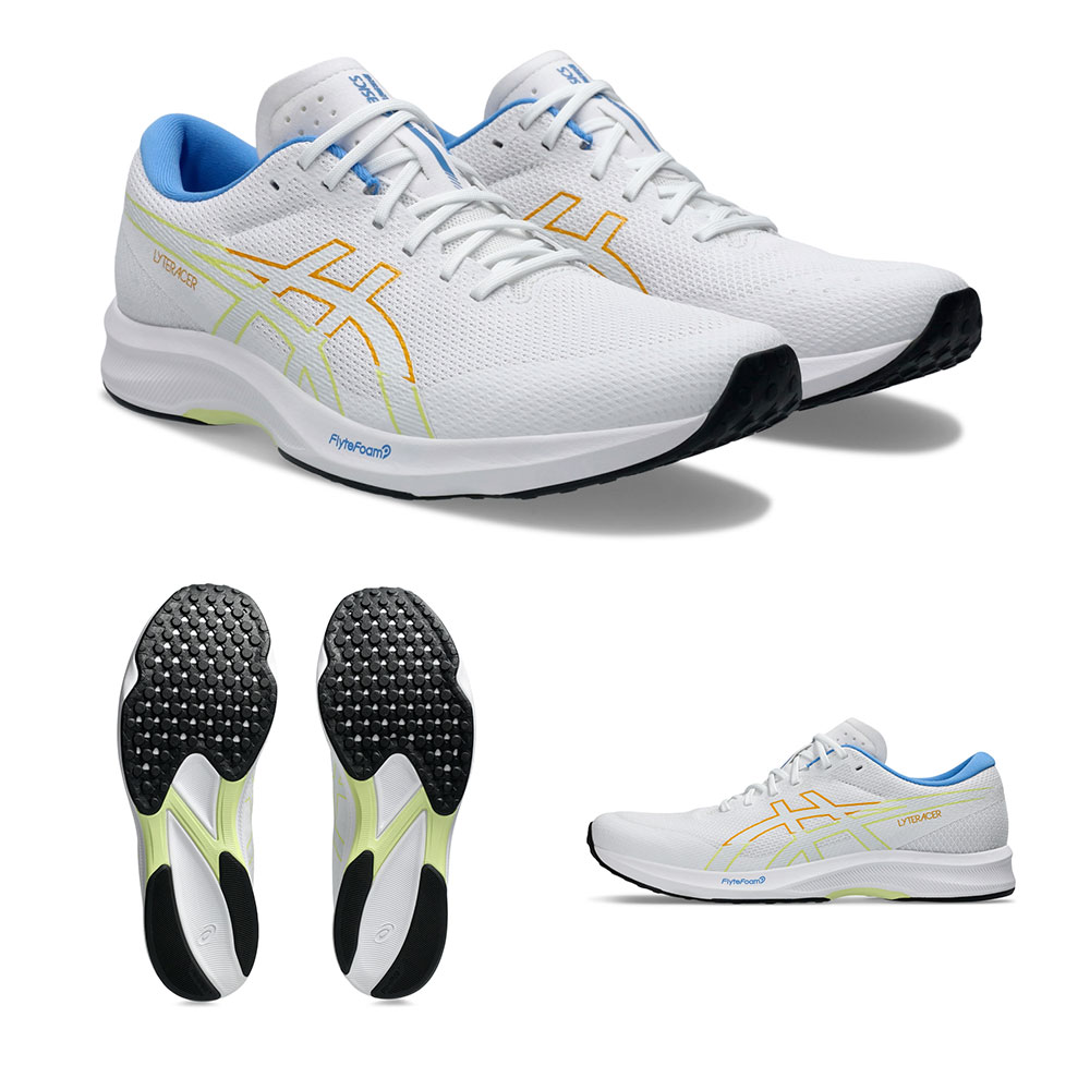 アシックス ランニングシューズ LYTERACER 6 ライトレーサー6 トレーニングシューズ ジョギング マラソン 陸上ランニングシューズ 幅広 asics 1011b970 爆買 | ASICS | 13
