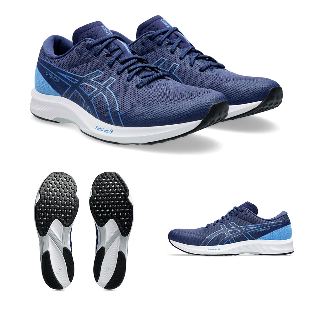 アシックス ランニングシューズ LYTERACER 6 ライトレーサー6 トレーニングシューズ ジョギング マラソン 陸上ランニングシューズ 幅広 asics 1011b970 爆買 | ASICS | 15