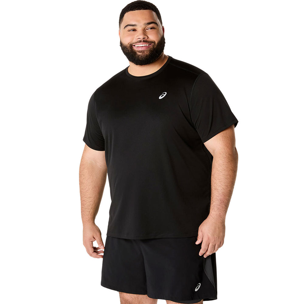 アシックス Tシャツ メンズ 半袖 吸汗速乾 スポーツ トレーニング 運動 シャツ メンズ 半袖 黒 男性用 asics ランニングドライ半袖シャツ 2011d242 爆買 | ASICS | 09