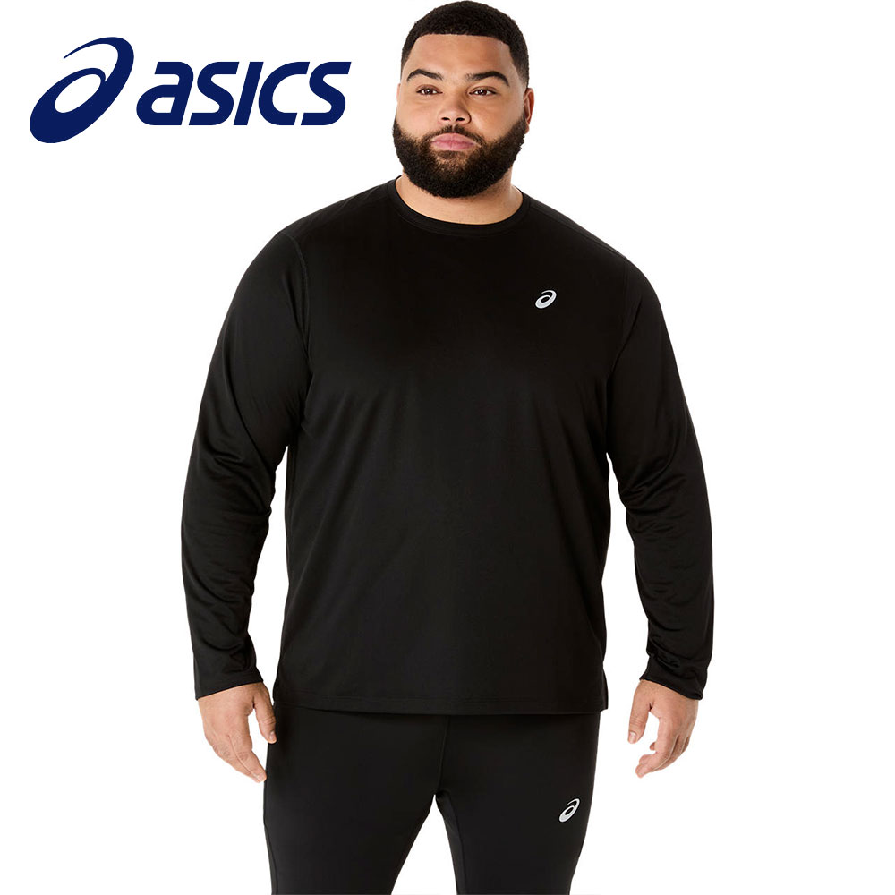 アシックス ランニングウェア メンズ 吸汗速乾 Tシャツ メンズ 長袖シャツ ロンt ロングTシャツ スポーツウェア asics ランニングドライ長袖シャツ 2011d244 | ASICS | 01