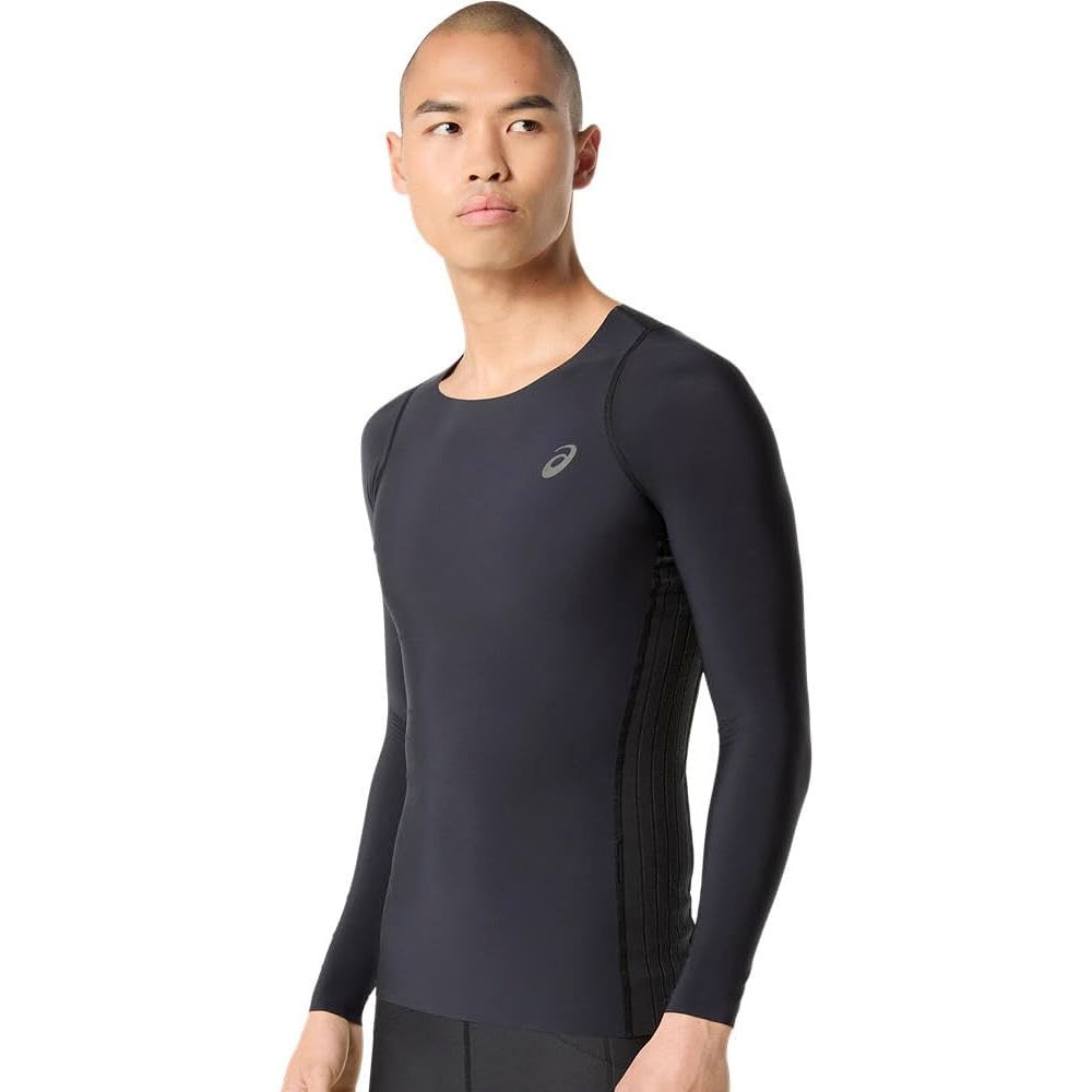 アシックス 長袖 インナーシャツ MOTION MUSCLE SUPPORT 吸汗速乾 ストレッチ シームレス メンズ スポーツ トレーニング asics スタビリティ 2011d269 | ASICS | 07