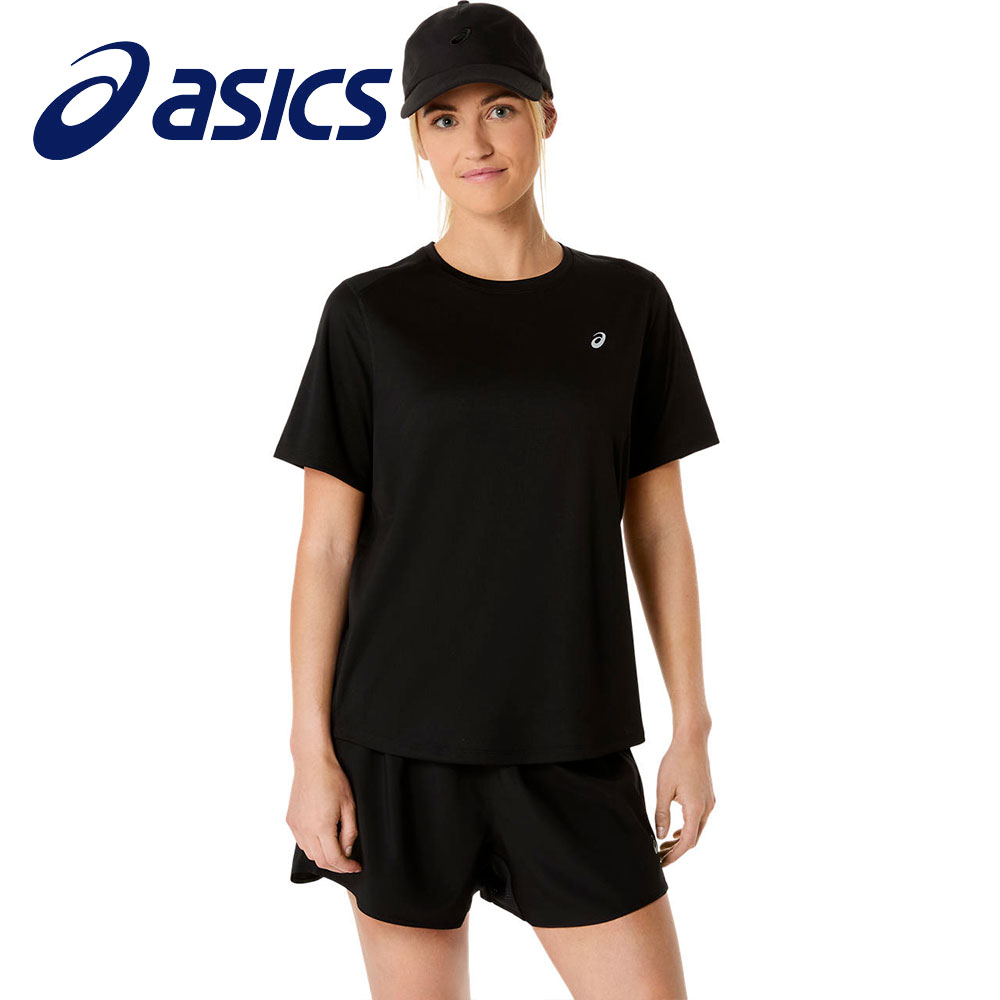 アシックス ランニングシャツ Tシャツ レディース 半袖 スポーツ ウェア 吸汗速乾 ショートスリーブ 軽量 asics ランニング ドライ 半袖シャツ 2012d144 爆買 | ASICS | 01