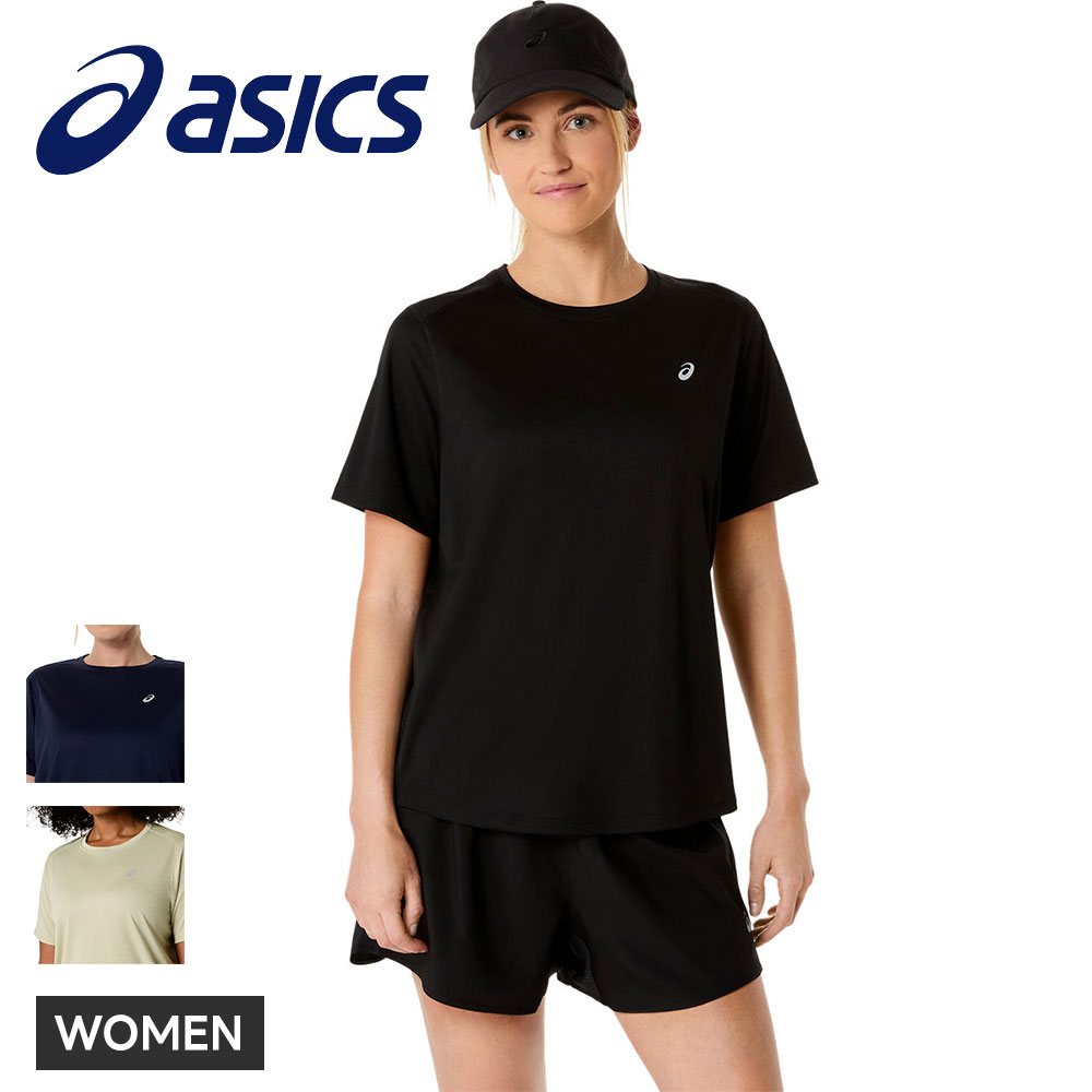 アシックス ランニングシャツ Tシャツ レディース 半袖 スポーツ ウェア 吸汗速乾 ショートスリーブ 軽量 asics ランニング ドライ 半袖シャツ 2012d144 爆買 | ASICS