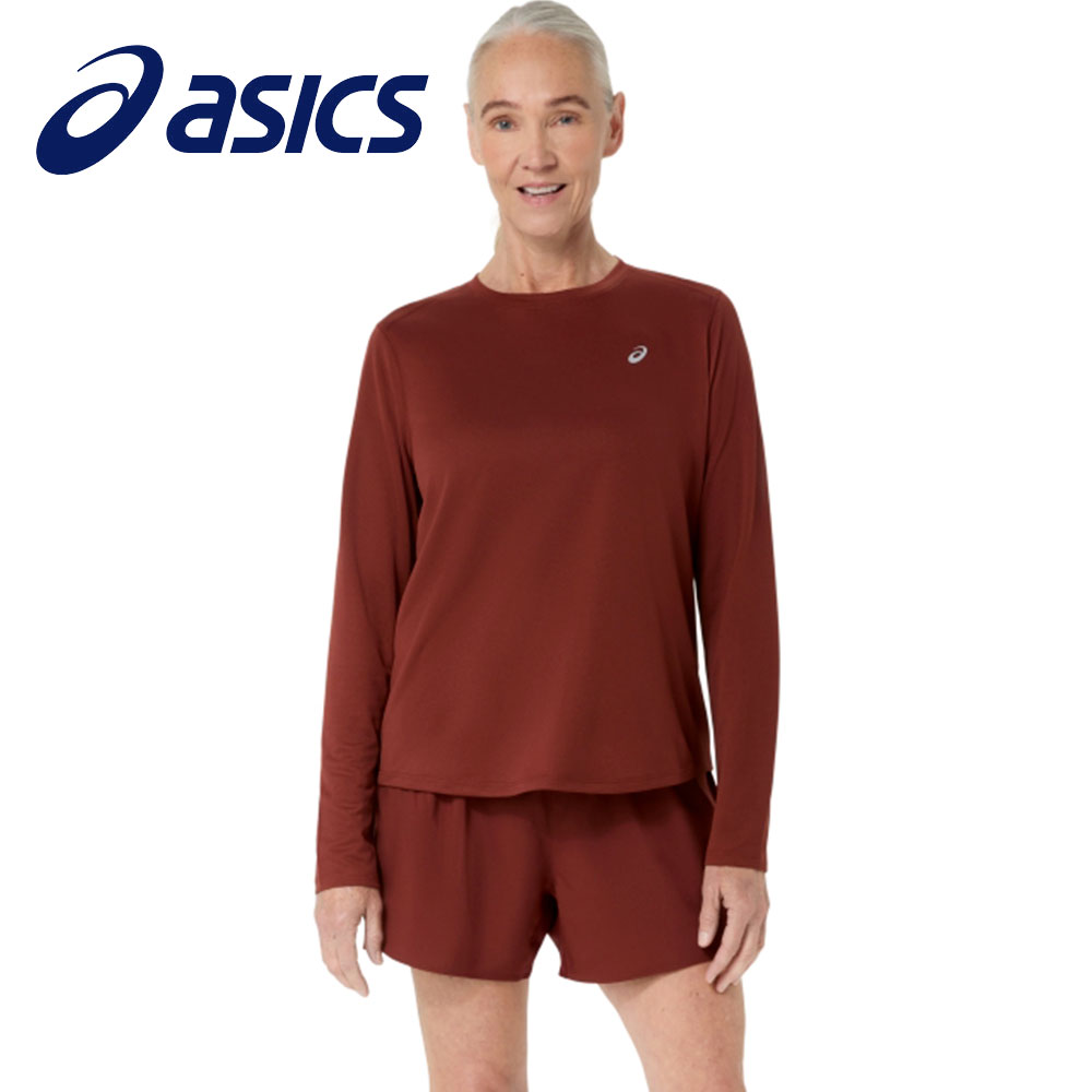 アシックス ランニングシャツ 長袖シャツ レディース ドライ 吸汗速乾 スポーツ ロンT ロングスリーブ Tシャツ asics ランニングドライ長袖シャツ 2012d149 爆買 | ASICS | 02