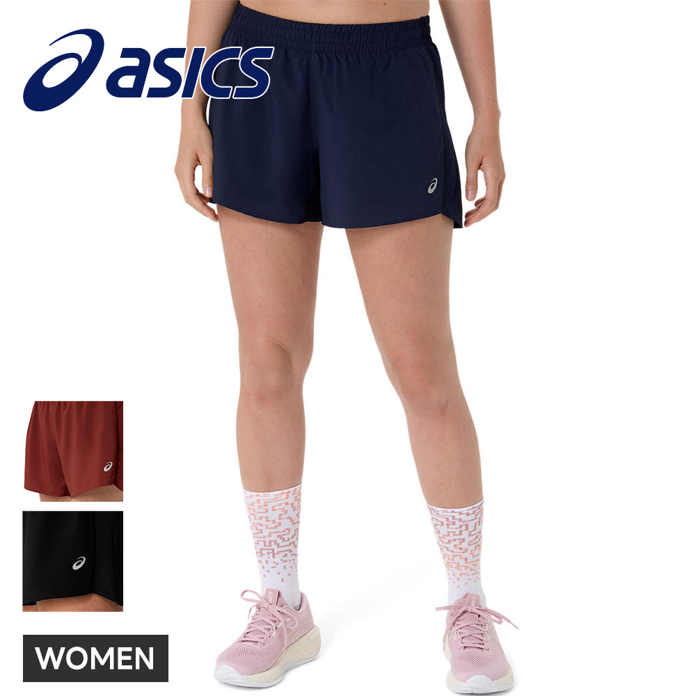 アシックス ランニングパンツ ショートパンツ レディース ランニングショーツ 女性用 吸汗速乾 ドライ 軽量 asics ランニングドライ 4インチショーツ 2012d151 | ASICS