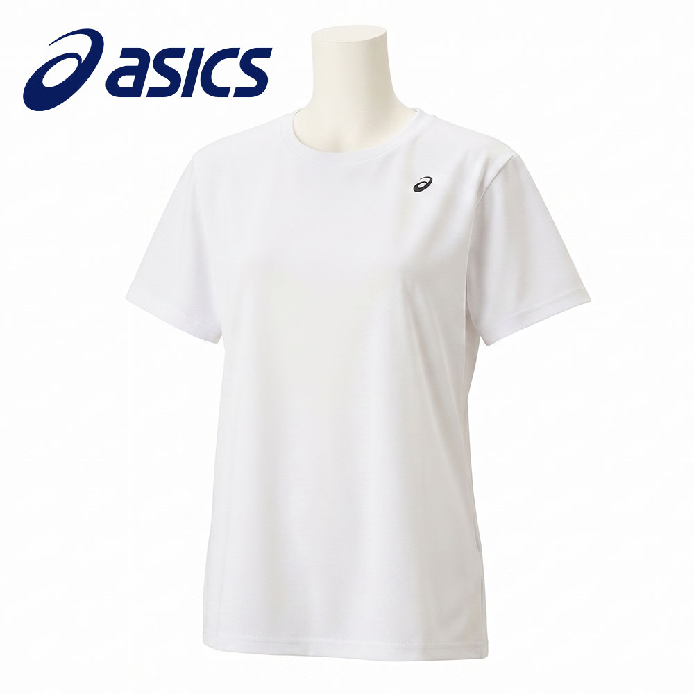 アシックス Tシャツ レディース 半袖 トレーニングウェア 吸汗速乾 スポーツ 夏 asics ウイメンズドライワンポイント半袖シャツ 2032c786 | ASICS | 02