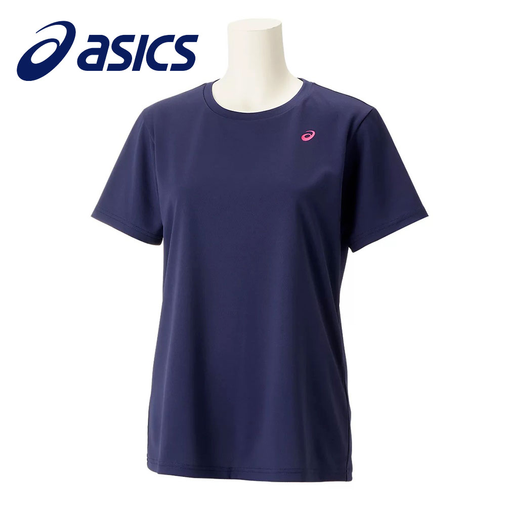 アシックス Tシャツ レディース 半袖 トレーニングウェア 吸汗速乾 スポーツ 夏 asics ウイメンズドライワンポイント半袖シャツ 2032c786 | ASICS | 03