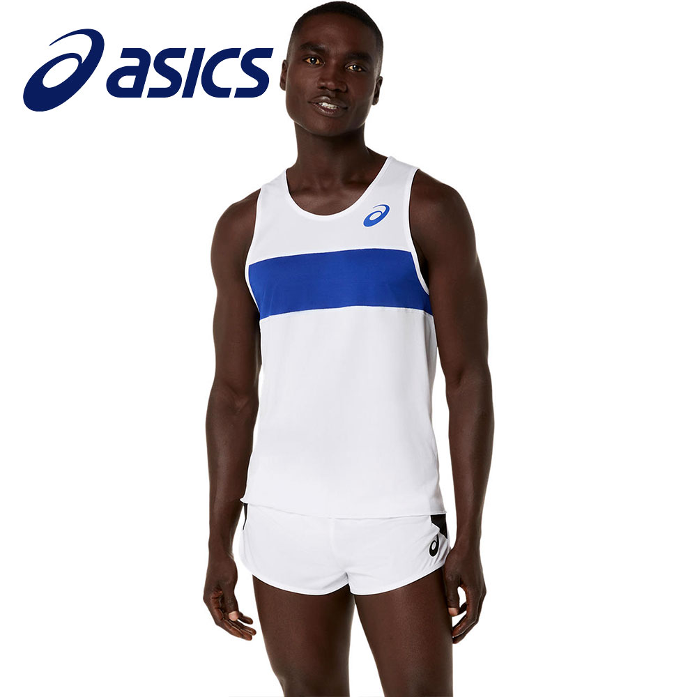 アシックス ランニングシャツ メンズ ノースリーブ 吸汗速乾 スポーツウェア トップス タンクトップ asics 2091a846 | ASICS | 02