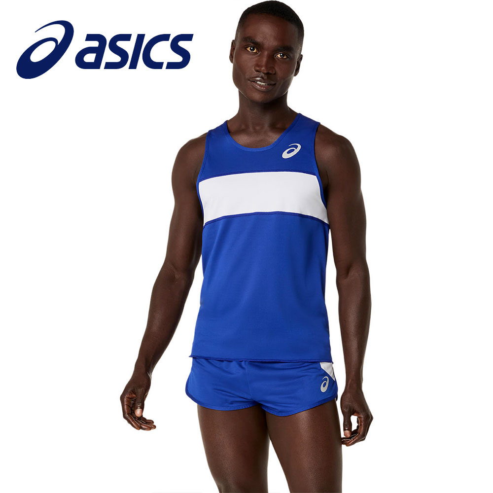 アシックス ランニングシャツ メンズ ノースリーブ 吸汗速乾 スポーツウェア トップス タンクトップ asics 2091a846 | ASICS | 04
