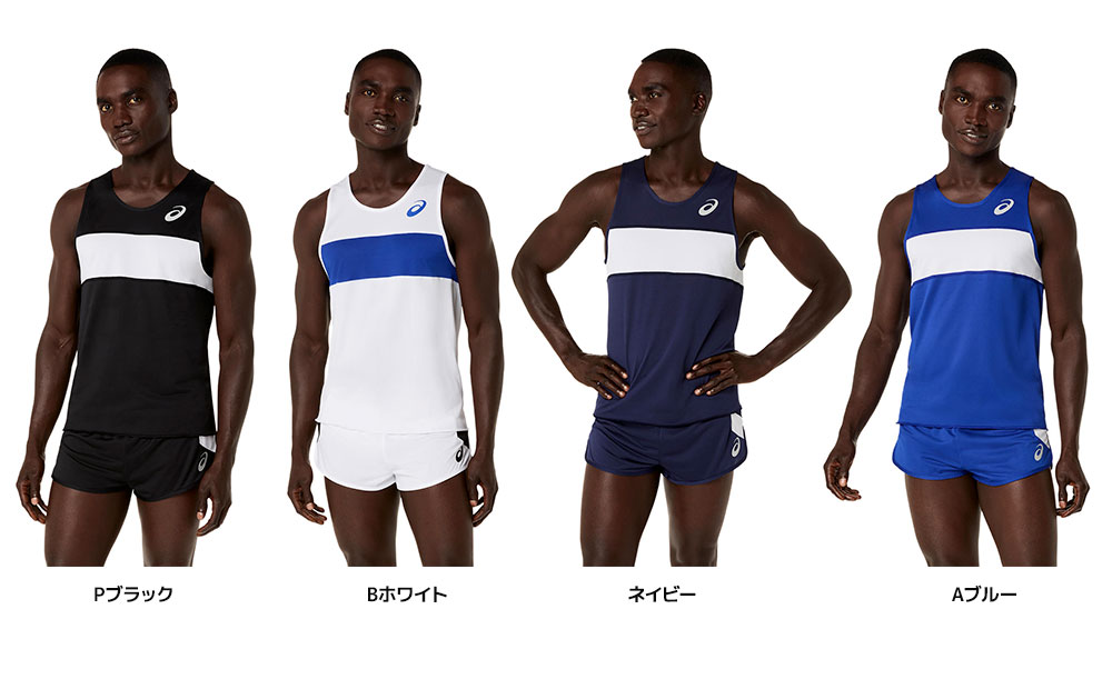 アシックス ランニングシャツ メンズ ノースリーブ 吸汗速乾 スポーツウェア トップス タンクトップ asics 2091a846 | ASICS | 06