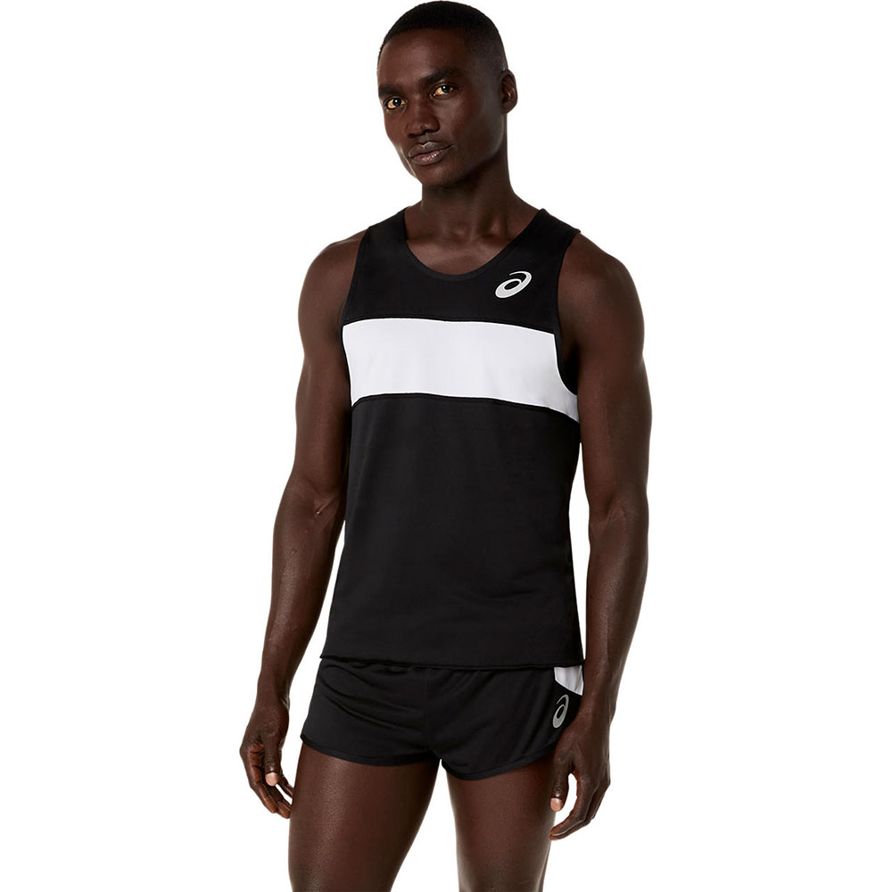 アシックス ランニングシャツ メンズ ノースリーブ 吸汗速乾 スポーツウェア トップス タンクトップ asics 2091a846 | ASICS | 07