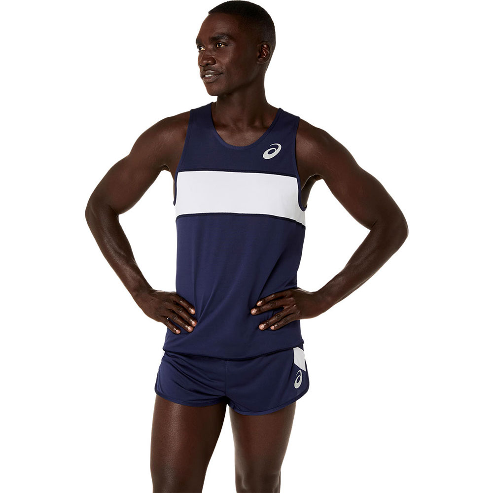 アシックス ランニングシャツ メンズ ノースリーブ 吸汗速乾 スポーツウェア トップス タンクトップ asics 2091a846 | ASICS | 13