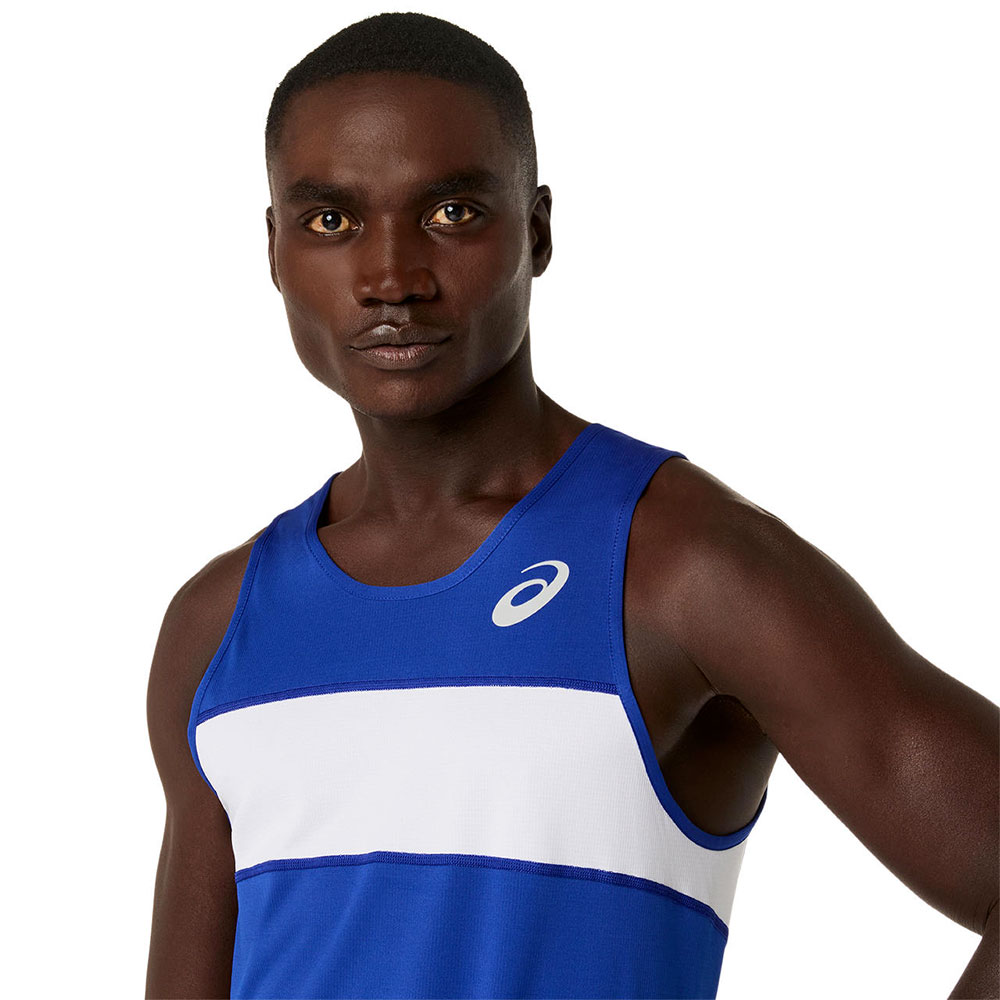 アシックス ランニングシャツ メンズ ノースリーブ 吸汗速乾 スポーツウェア トップス タンクトップ asics 2091a846 | ASICS | 18