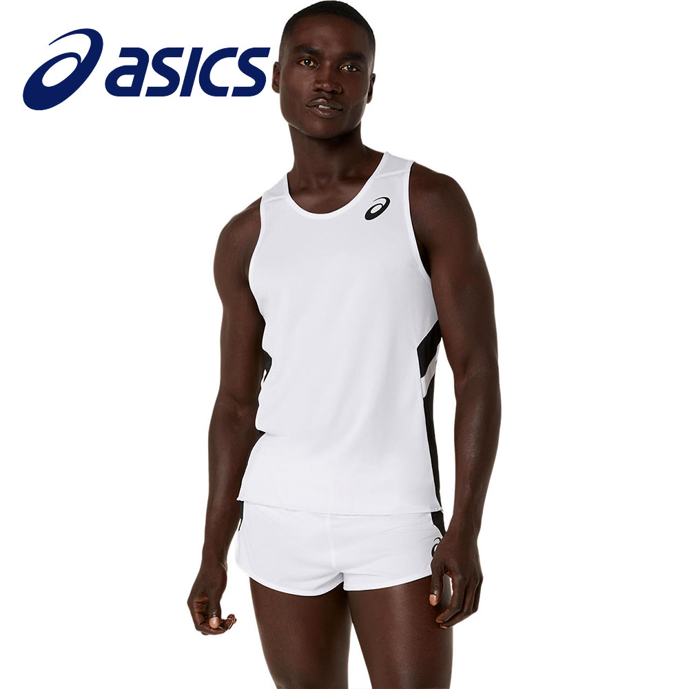 アシックス ランニングシャツ メンズ ノースリーブ タンクトップ 吸汗速乾 スポーツウェア asics メンズランニングシャツ 2091a847 | ASICS | 02