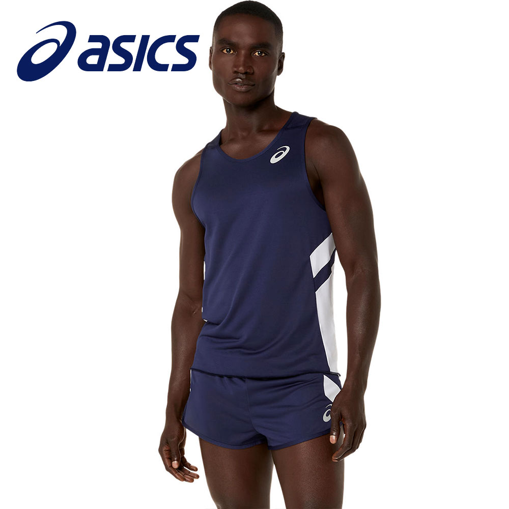 アシックス ランニングシャツ メンズ ノースリーブ タンクトップ 吸汗速乾 スポーツウェア asics メンズランニングシャツ 2091a847 | ASICS | 03
