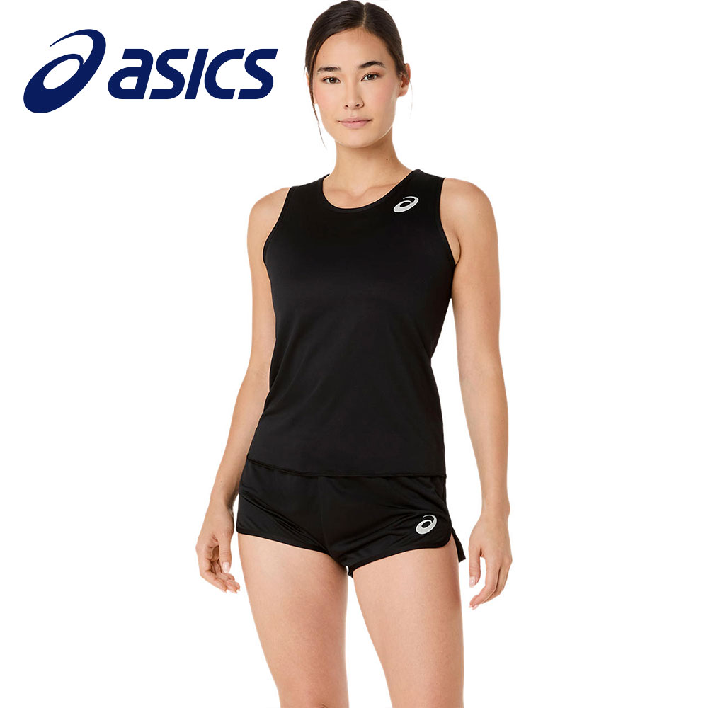 アシックス ランニングシャツ レディース 陸上 マラソン トレーニング ノースリーブ スポーツウェア asics 2092a554 | ASICS | 01