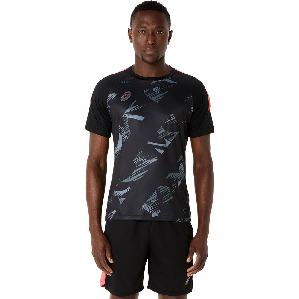 アシックス サッカー フットサル プラクティスシャツ Tシャツ メンズ 半袖 吸汗速乾 快適 ジャポニズム 和柄 デザイン asics 2101a306 爆買 | ASICS | 01