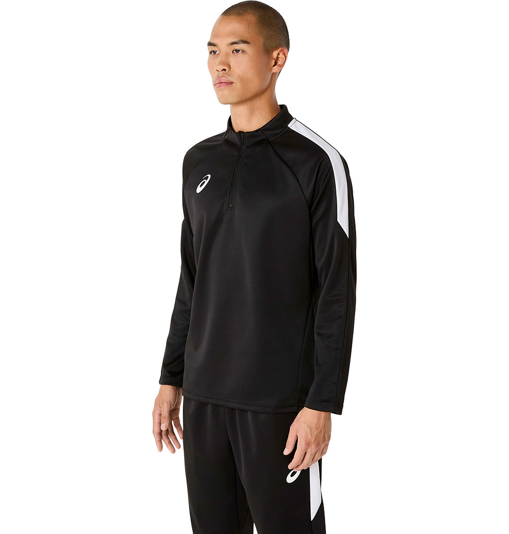 アシックス サッカー フットサル プラクティスシャツ Tシャツ メンズ 長袖 長袖シャツ ハーフジップ ハーフZIP アシックス asics 2101a317 爆買 | ASICS | 07