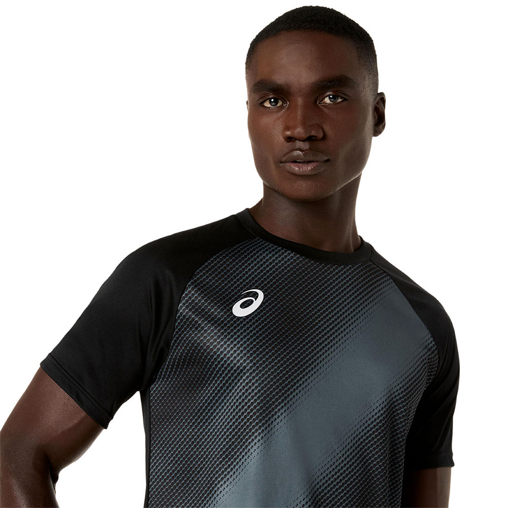 アシックス サッカー プラクティスシャツ 半袖 メンズ フットサル トレーニングウェア スポーツウェア asics プラクティスグラフィック半袖シャツ 2101a348 | ASICS | 10