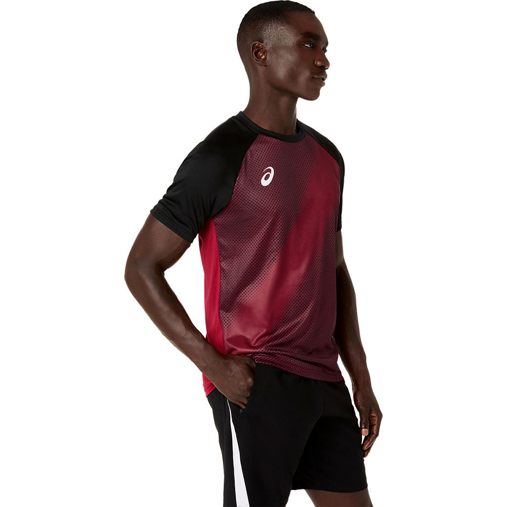 アシックス サッカー プラクティスシャツ 半袖 メンズ フットサル トレーニングウェア スポーツウェア asics プラクティスグラフィック半袖シャツ 2101a348 | ASICS | 20