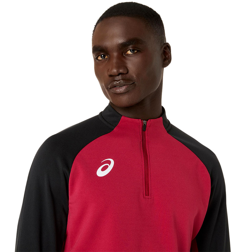 アシックス サッカー ハーフジップ シャツ メンズ 長袖 ニットシャツ 吸汗速乾 ストレッチ スポーツ フットサル asics ハーフジップニットシャツ 2101a349 | ASICS | 16